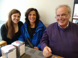 Jacqueline, a fellow parishioner, and her priest visiting Rome from Austria  