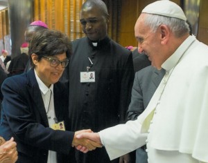 Sr. Carmen Sammut and Pope Francis 