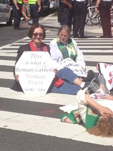 Action for women's ordination in September 2015 in Washington, DC