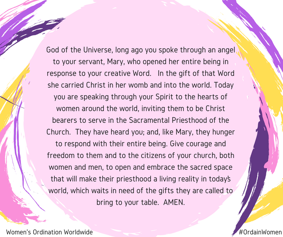 World Day of Prayer Resources Women's Ordination Conference