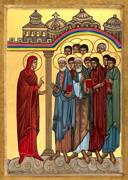 mary mag preaches to apostles